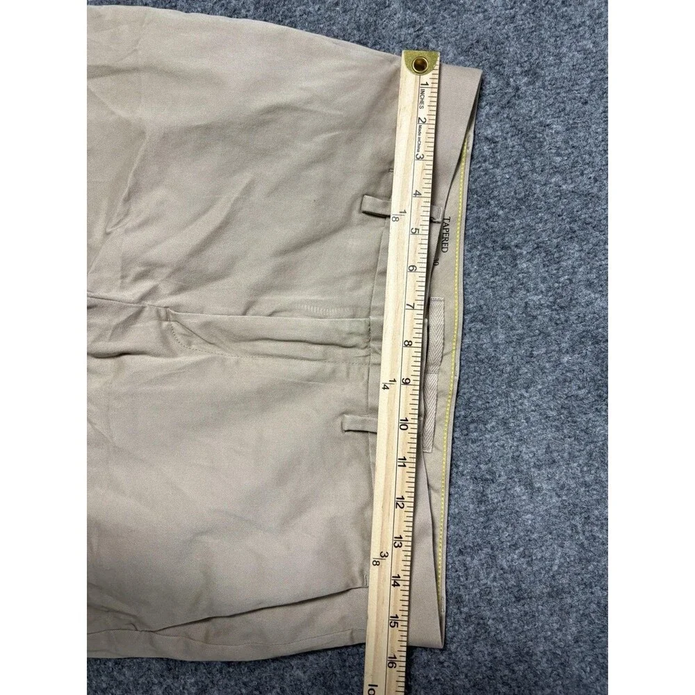 Banana Republic Chino Pants Mens 30x32 Beige Slim Tapered Stretch Flat Front